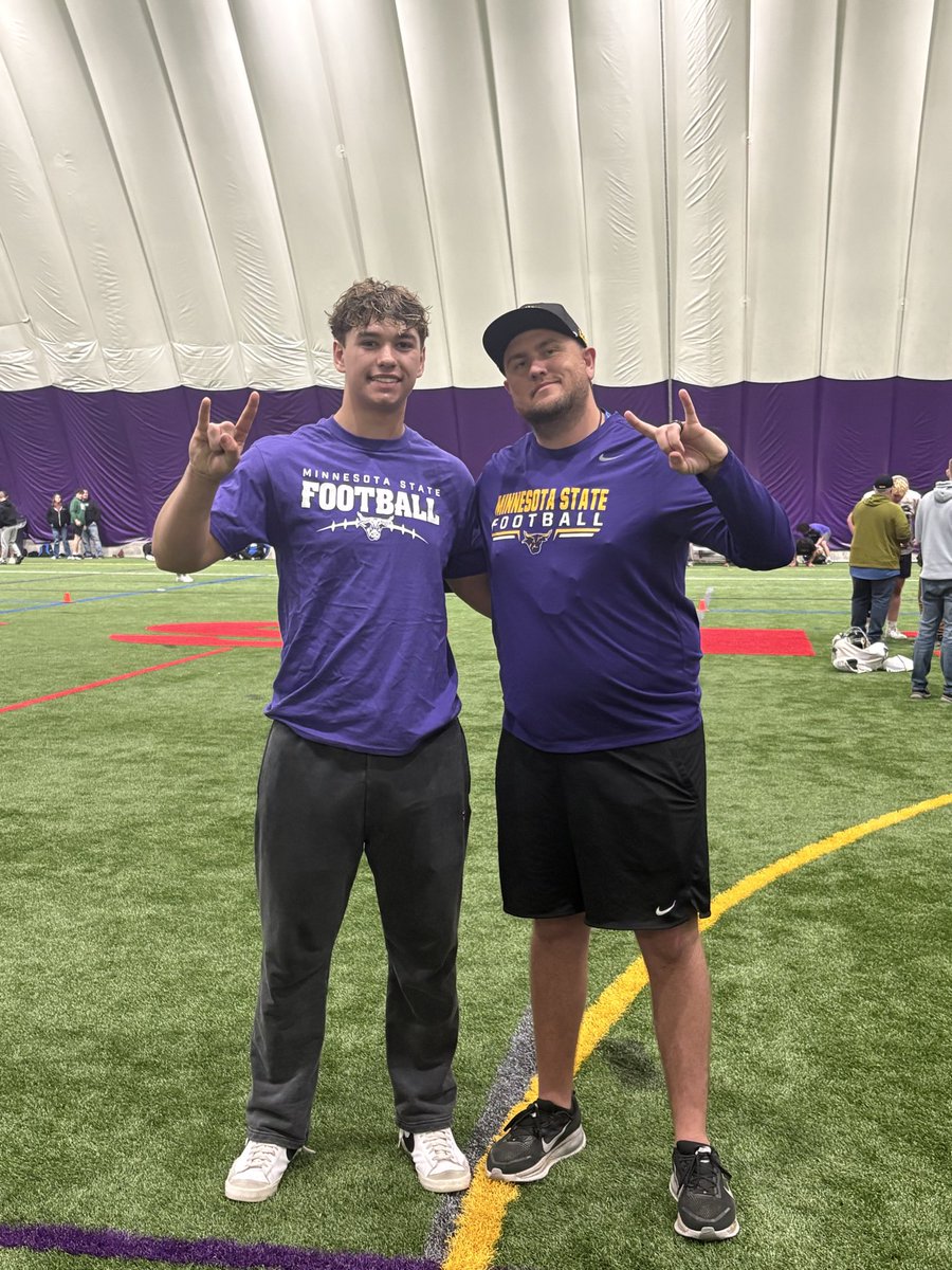 Thanks for having me at MSU camp, had fun competing and working out! <a href="/CoachJakeIery/">Jake Iery</a> #mavfam #makeityours #co2027 #collegefootball #gogovs