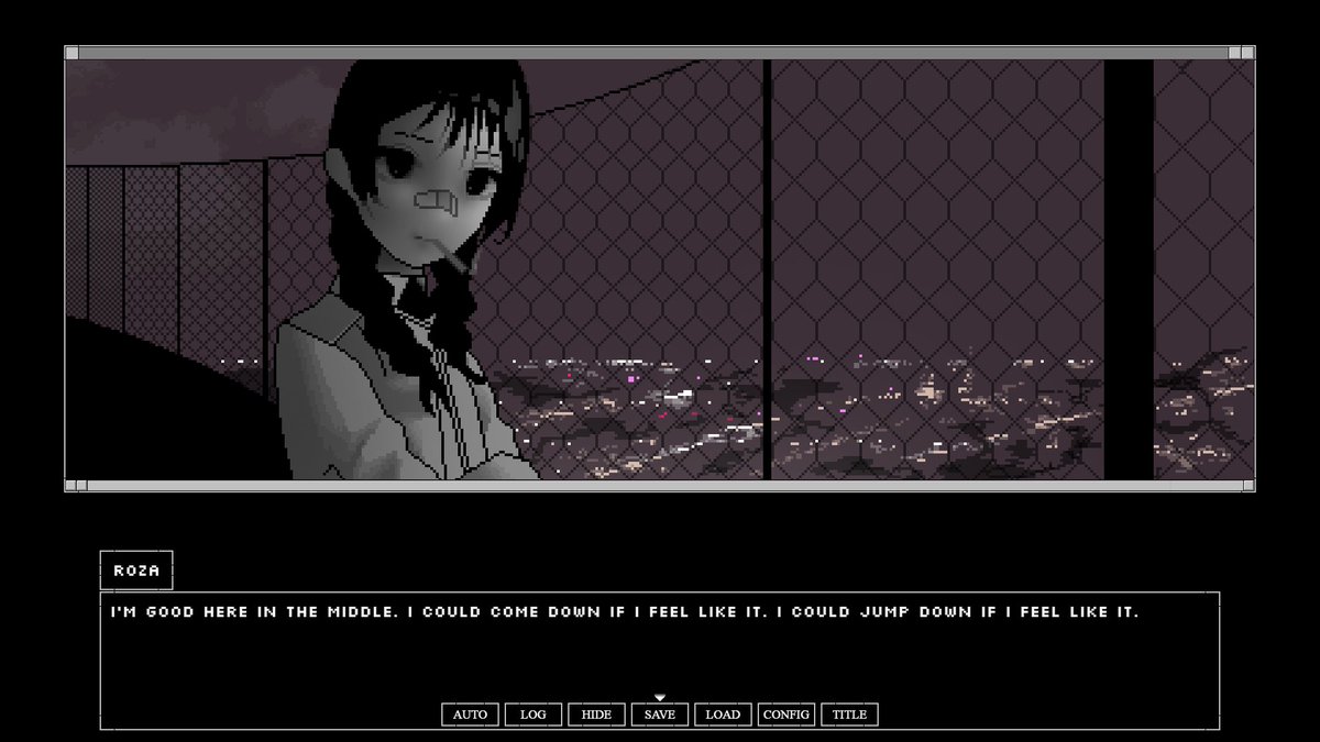 TelevisualWord's tweet photo. Mobile Murder Mystery (2025)

Borges-esque visual novel in which a routine-trapped urbanite must choose how to live in (or outside of) a cryptic &amp; sinister cityscape

Short yet intriguing routes; I recommend going for the "bad" ones first to save catharsis for last

Free on Steam https://t.co/BJrvnuB3dj