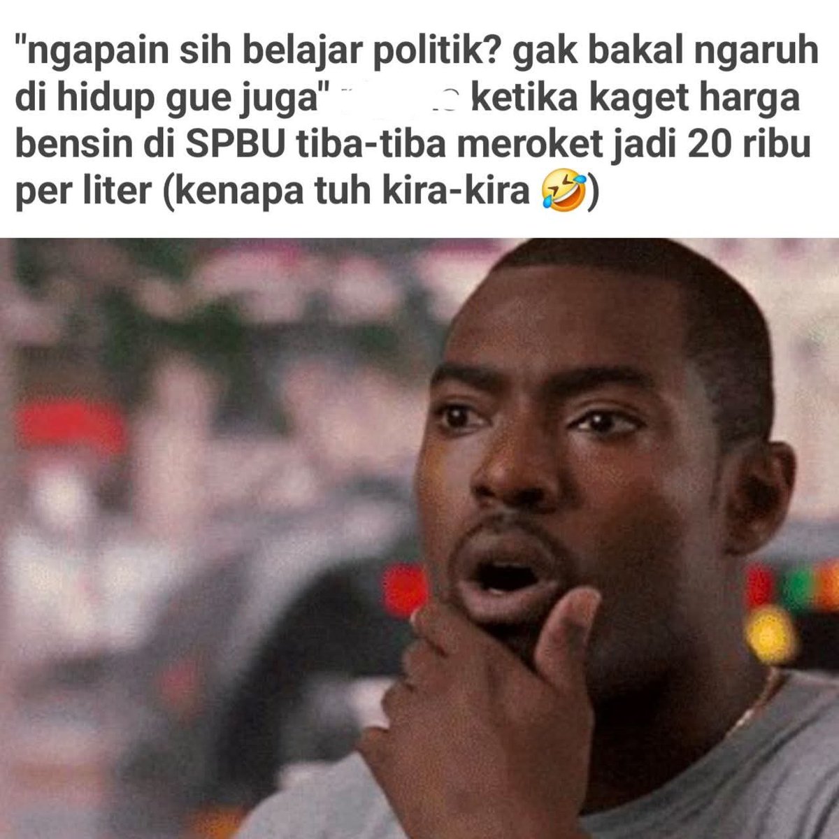 Orang-orang yang ngomong gak peduli politik karena gak ngaruh ke kehidupan... Gimana kabarnya sekarang? 😊