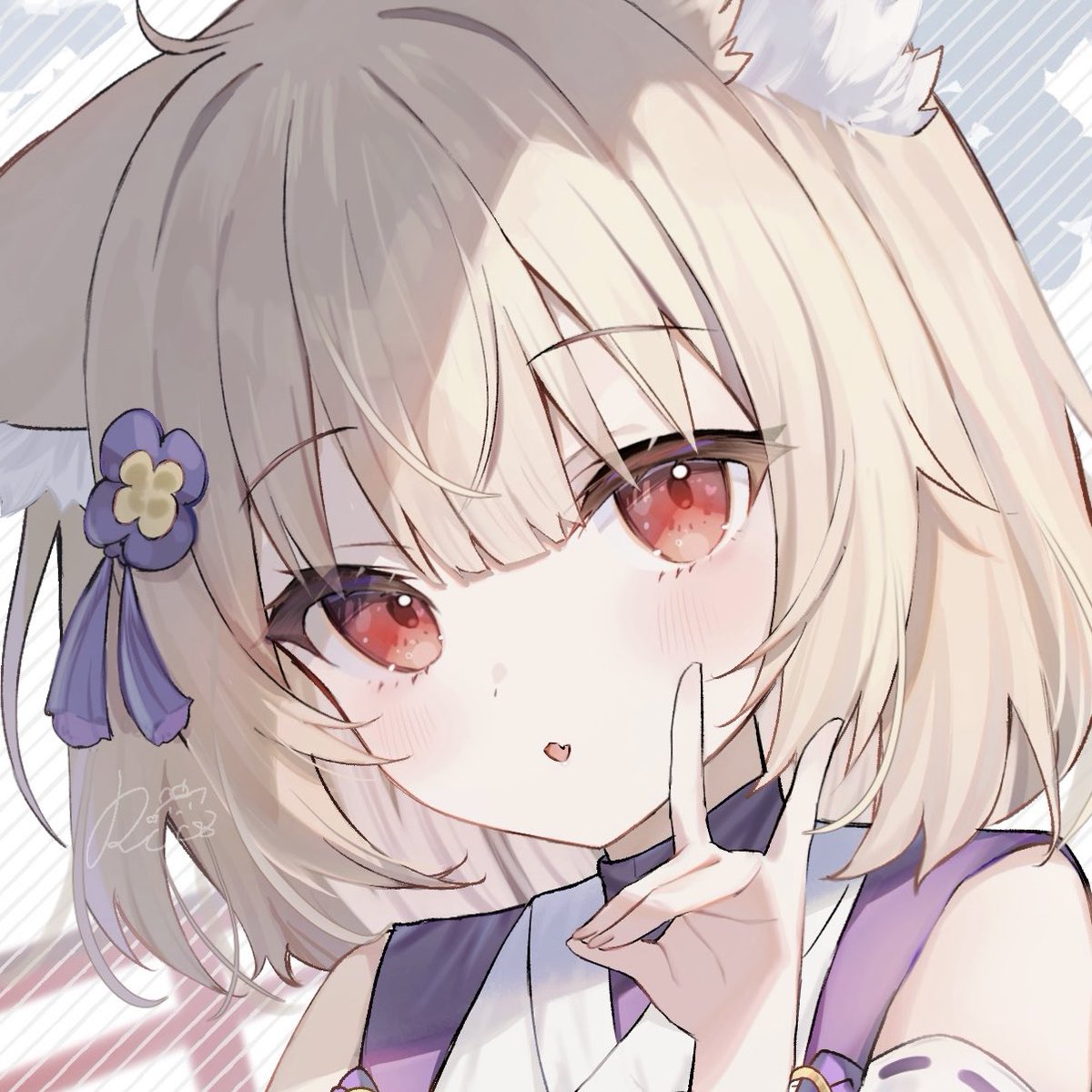 「髪の毛の内側を光が透けてる感じの明るい色で塗るのが好きなんですケド、かわいくない」|rucaco/るかこ〰🍎のイラスト
