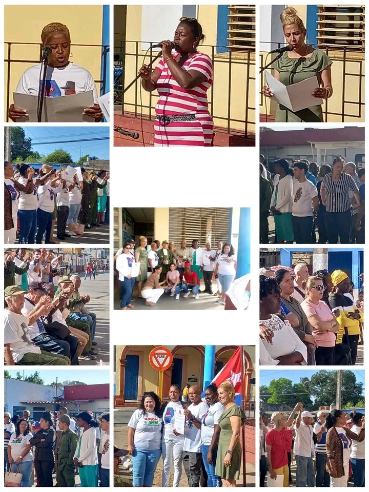 Jovellanos celebra acto por el 65 Aniversario de la proclamación del carácter socialista de la Revolución Cubana. Hecho que marcó el rumbo definitivo hacia la construcción de una sociedad más justa. #MatancerosEnVictoria #CubaViveEnSuHistoría #Jovellanos. <a href="/QPantoja43819/">Quenerma Caballero Pantoja</a>