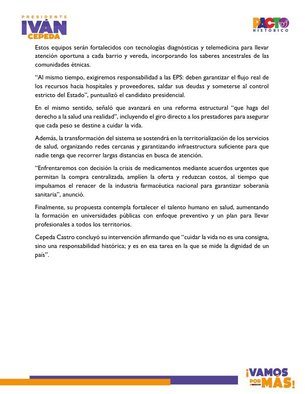 Iván Cepeda Castro tweet media