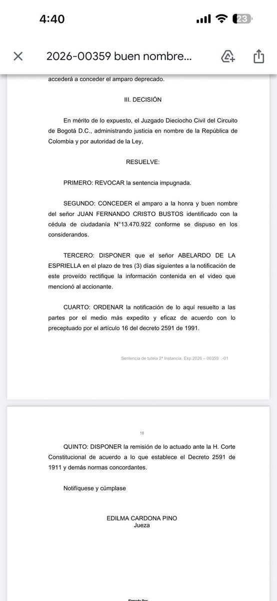 Juan Fernando Cristo tweet media