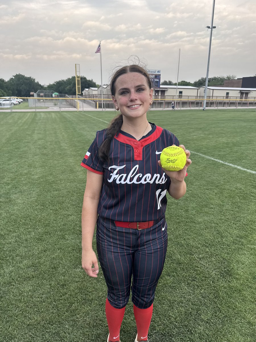 Picked up the “W” on Senior Night! <a href="/MadieRichey2027/">Madeline Richey 2027</a> solo 💣 and our lone run. She also gave up just two hits and fanned 15. The Seniors earned the Game Card! One more week left in the regular season and we’re chasing another Zone Championship. Go Falcons!!! 💙❤️ <a href="/Gosset41/">Brian Gosset</a>