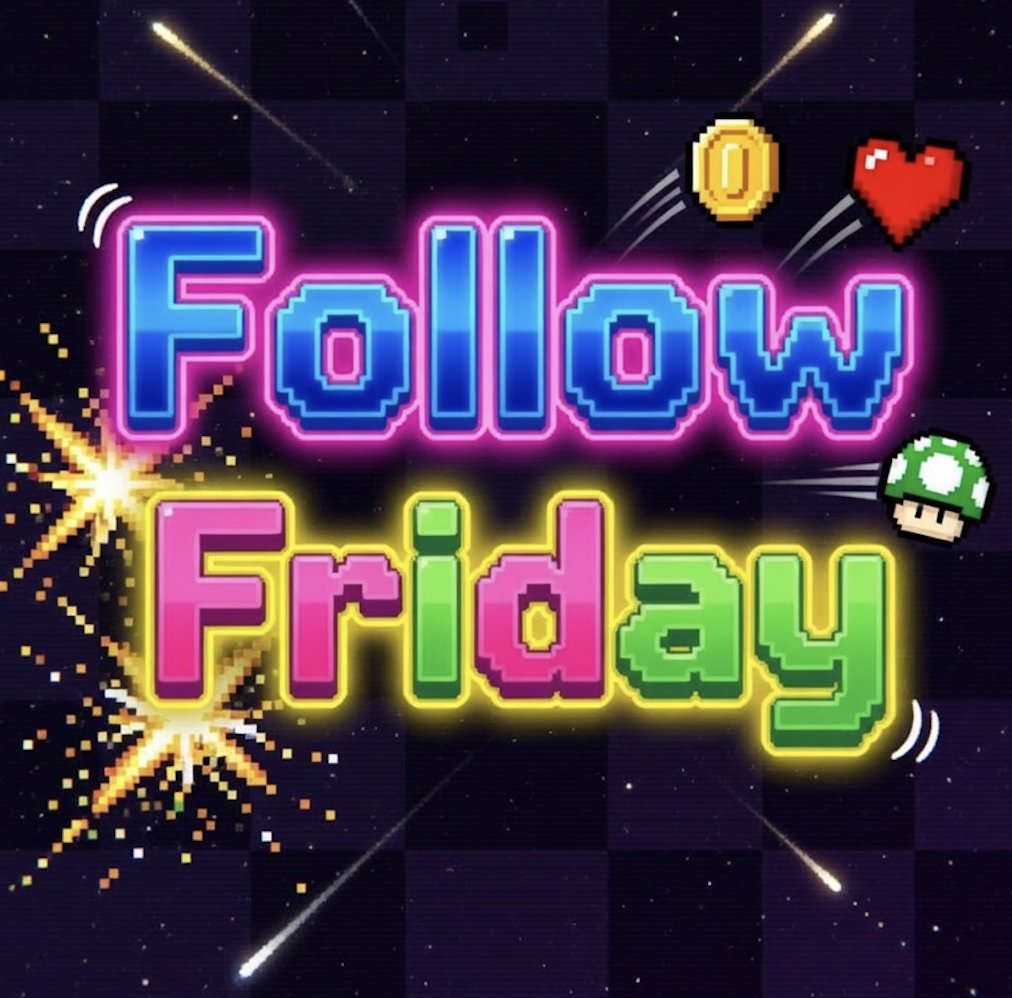 For Follow Friday, I wanted to highlight some of our favorite accounts.  Folks that engage a lot, have a positive nature, and/or post great content here!

<a href="/Jan_Smoth_/">Jan Smoth</a> 
<a href="/NicoleHayes1998/">GenieSims🌼🌈</a>
<a href="/YOTDGaming/">Year of the Dad Gaming</a>
<a href="/XRPee1983/">X-R-P-1983☆</a> 
<a href="/animathias/">Matthew</a> 
<a href="/UnpluggedRetro/">Unplugged Game Boy</a>
<a href="/MrSushiHut/">SushiHut Gaming 🇺🇲🍣</a> 
<a href="/MidlifeCrysis_/">Midlife Crysis | Retro Gaming</a>