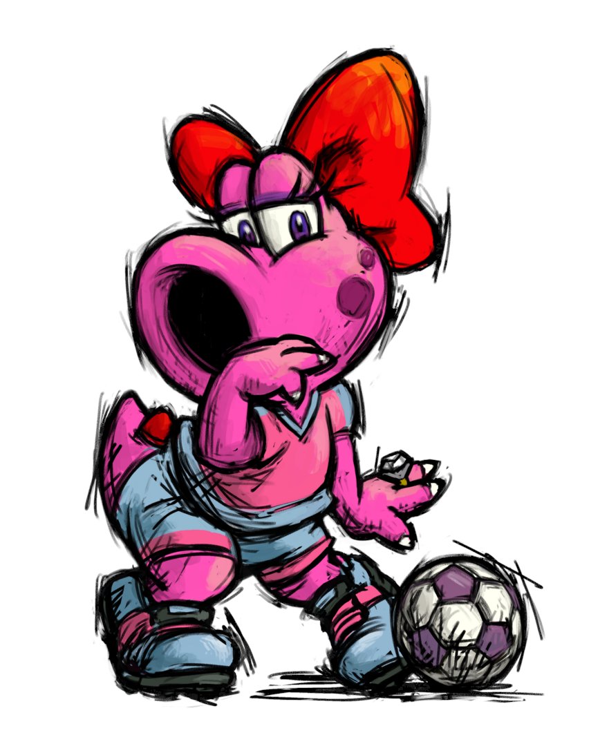 NintendoMetro's tweet image. Birdo Artwork
'Super Mario Strikers'
Gamecube