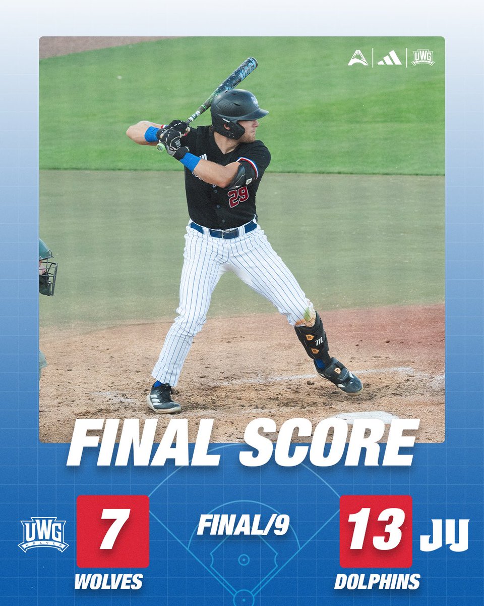 UWGBaseball's tweet image. Final. 

#BuiltForMore