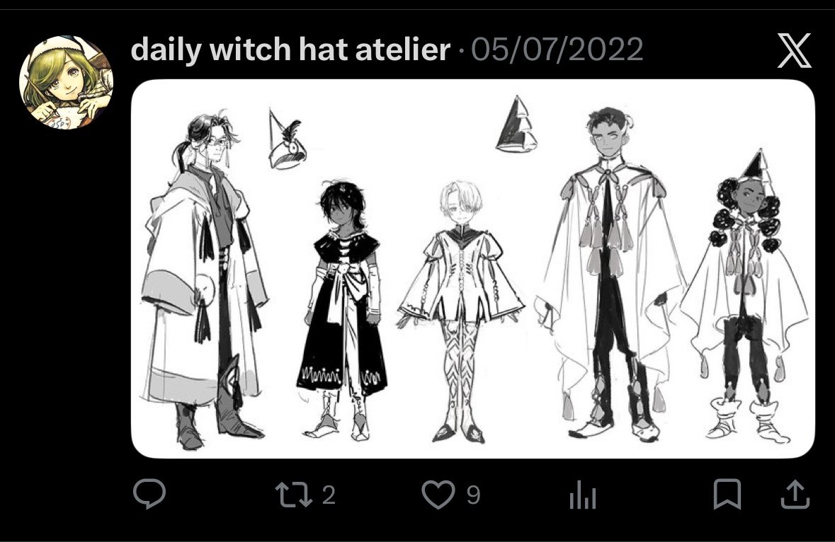 daily witch hat atelier tweet media