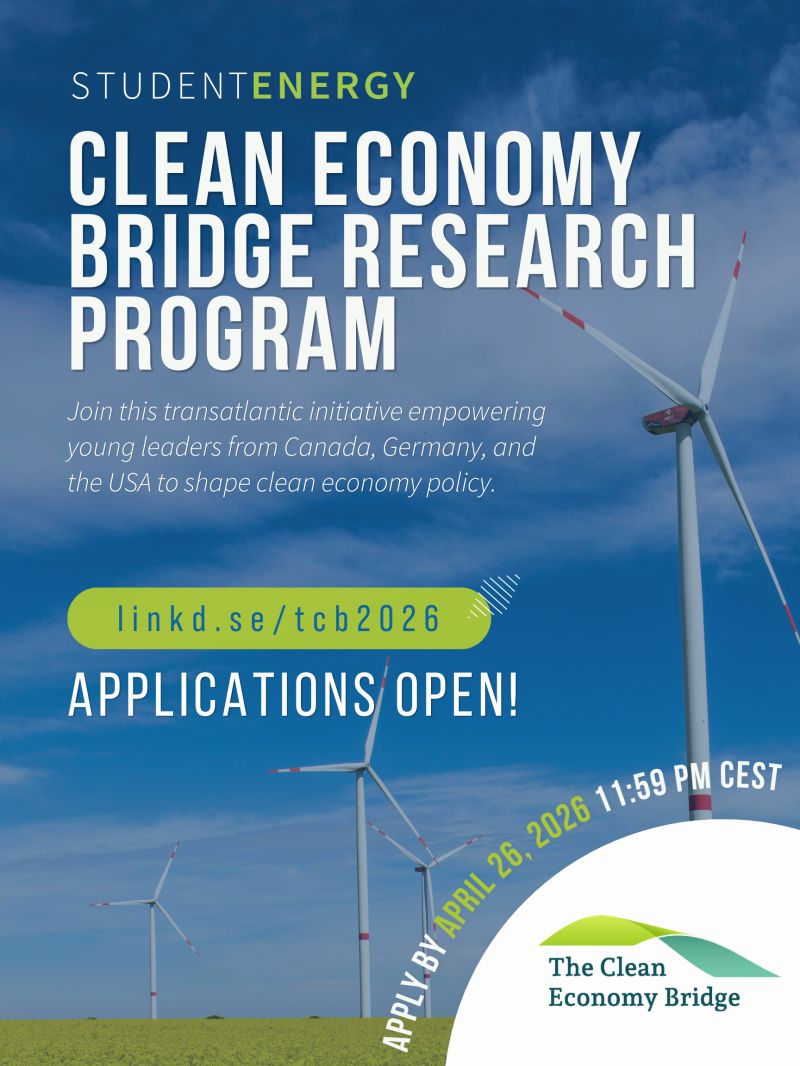 opportunitiesfy's tweet image. 🌱 Clean Energy Opportunity
🌍 Global research program
 🤝Work across US, Canada &amp;amp; Germany
 🎓Mentorship + skills
📅 Deadline: April 26, 2026
🔗 Apply: wp.me/p23f03-fkv
#Climate #Energy #Youth
