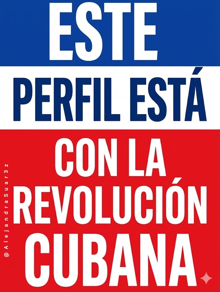 #SíguemeYSueña

Este perfil está con Cuba y su Revolución victoriosa ‼️✊🇨🇺