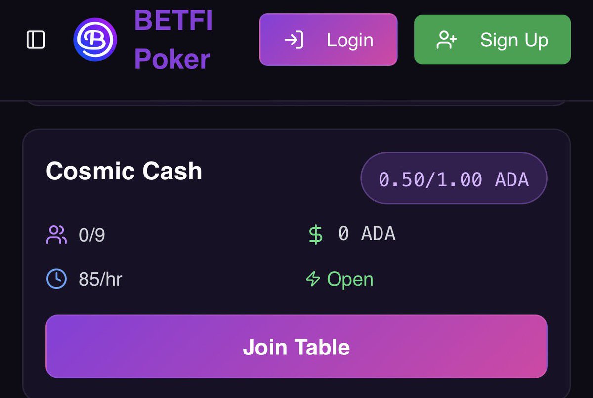 MeltingMoons_'s tweet photo. Create your account and get your ADA ready for our first cash game on our very own table in partnership with @BetFicasino 

Game starts tomorrow 7pm EST/ 12pm UTC!

Bonus NFT prize raffles for everyone who participates!

Cosmic Cash is the table you want to be on! https://t.co/KDbDXVFmcm