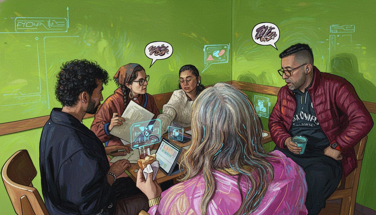 TeusacaDigital's tweet photo. 🕊️ 🟠Hemos terminado con éxito los encuentros con diversas organizaciones sociales de #Teusaquillo, elaborando el relato colectivo y horizonte de sentido de la Agenda de Reincorporación Comunitaria que se desarrollará con firmantes del acuerdo de paz.🌿🌱

#TeusacaDigital https://t.co/THn1cGtlad