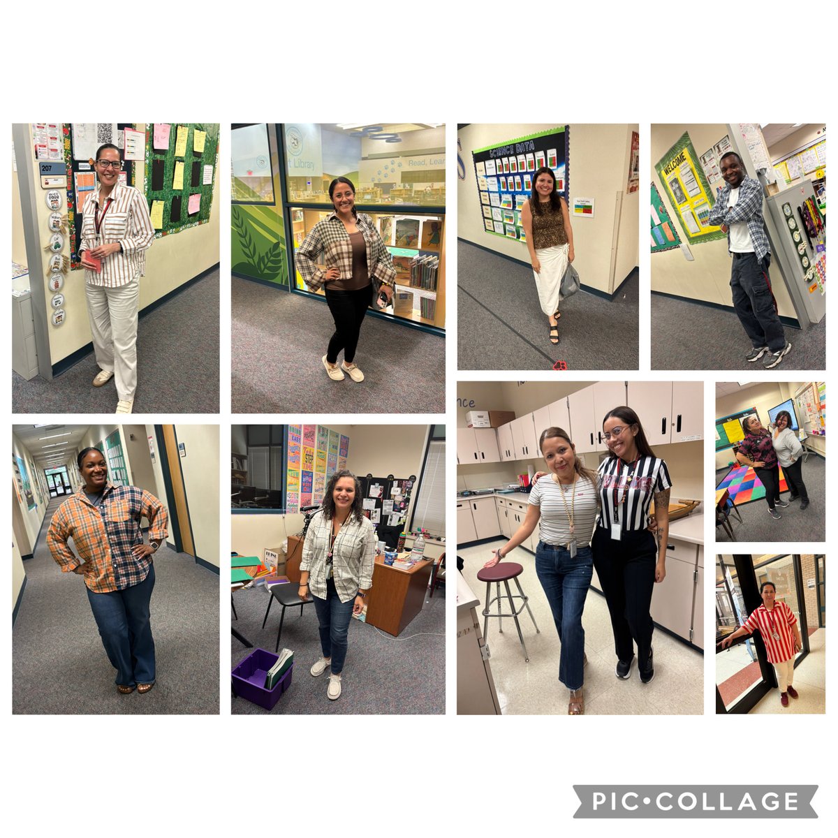 Best_Bulldogs's tweet image. Mix it up! 🎉 Stripes, plaids, and shapes brought all the fun…..bold patterns, big school spirit! 👕✨ #MixAndMatch #SchoolSpirit @AliefISD @BClarkleads