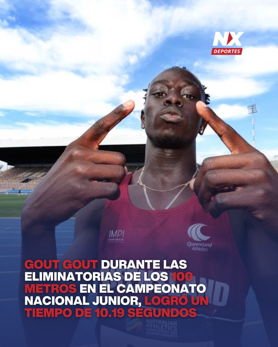 NXNoticias's tweet image. El sucesor de Bolt tiene nombre: Gout Gout y su imparable ascenso en los 100 mts

#GoutGout #Atletismo #RoadTo2026