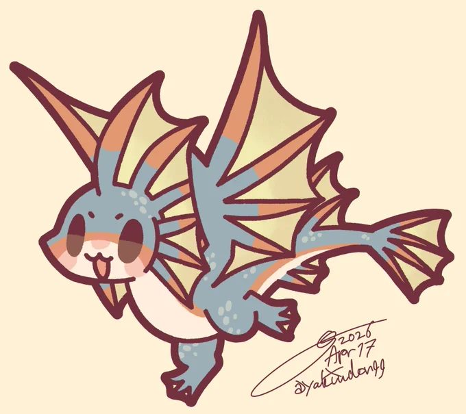 #今日のもんすたー 2026年4月17日 ガノトトス 昨晩投稿できずごめんなさ〜い! 昨日の分です