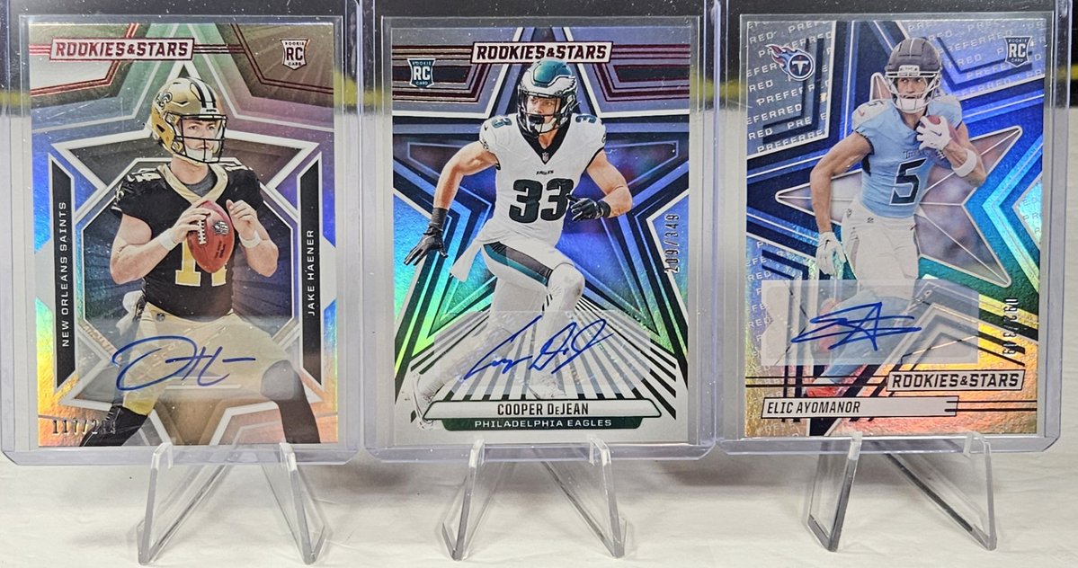 3bangerbreaks's tweet image. #Hits from the 2023 + 2024 + 2025 #Panini #Rookies &amp;amp; #Star #Football #Random #Team #Break #2

#TBBCrew #NFL #TBBBreakCredit #TBBPoints #TBBReposts #tradingcards #thehobby