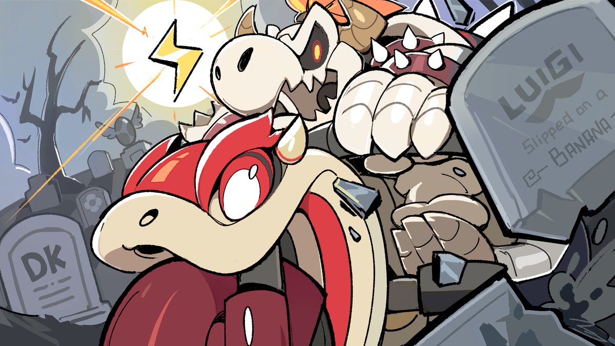 AlmightyChiru's tweet photo. A thumbnail I got to make for @luckui_ 's Mario Kart nuzlocke challenge! https://t.co/0Xl2axXbv2