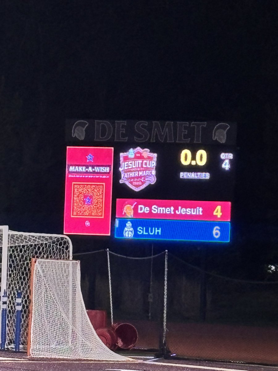 SLUHAthletics's tweet image. The Jr. Bills marched into tonight’s Lacrosse Jesuit Cup, in honor of Fr. Marco, at De Smet Jesuit and retained the Cup with a 6-4 win!

Huge student section cheered on the Jr. Bill sweep!

Thanks to De Smet Jesuit for hosting and getting everything in before the storms!

#AMDG