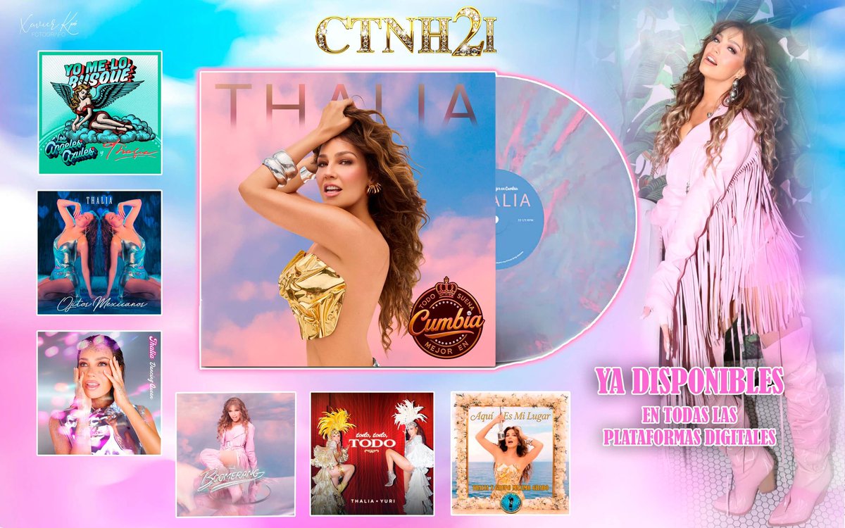 💃🏻🪩🔥💋🕺🏻 <a href="/thalia/">Thalia</a> está de estreno con su nuevo álbum #TodoEsMejorEnCumbia, así que súbele el volumen ¡¡Escuchándolo por Spotify!!. Ya está disponible en VINILO y Todas Las PLATAFORMAS DIGITALES.

✅ DALE PLAY AQUÍ ▶️ open.spotify.com/album/1j29vWtp…

“Thalia” <a href="/thalia_fcctnh2/">Fan Club Como Tu No Hay 2 I.</a>