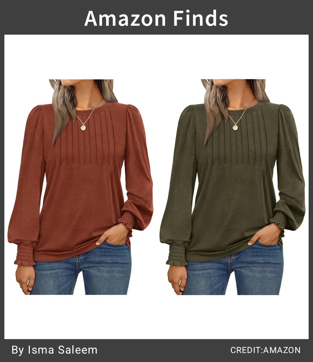 ismasaleemstyle's tweet image. AUTOMET pleated blouse with smocked cuffs elevates your professional wardrobe.
#ad
#Amazon #blouse #tshirt #amazonfashion #amazonfinds #womensfashion #womenswear  #founditonamazon 
As an Amazon Associate I earn from qualifying purchases
🔗⬇️
amazon.com/dp/B0D5QCFBR3?…