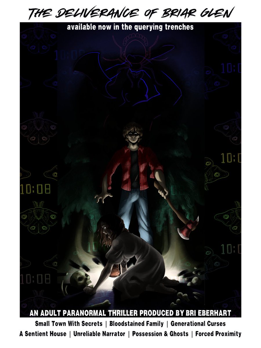 bri_eberhart's tweet image. Hannah Quinn knows her family has bad luck. First, her aunt went missing. Then her brother.

Now, ten years later, she has to face the truth if she wants answers. Unfortunately, it involves her ex, a sentient house, and a ghost with an axe to grind.

#PosterPit #Q #A #T #PR