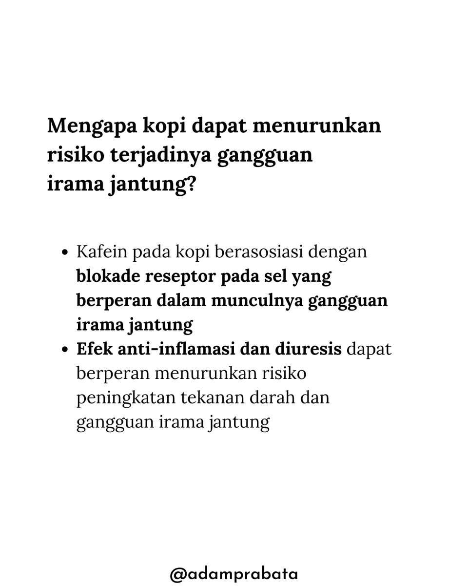 Gua Baru Tahu Bahwa Rutin Minum Kopi Ternyata Dapat Menurunkan Risiko Gangguan Irama Jantung

Selama ini, kepercayaan yang umum berlaku adalah kopi merupakan zat yang dapat memicu atau meningkatkan risiko gangguan irama jantung

Oleh karena itu, munculnya hasil penelitian yang