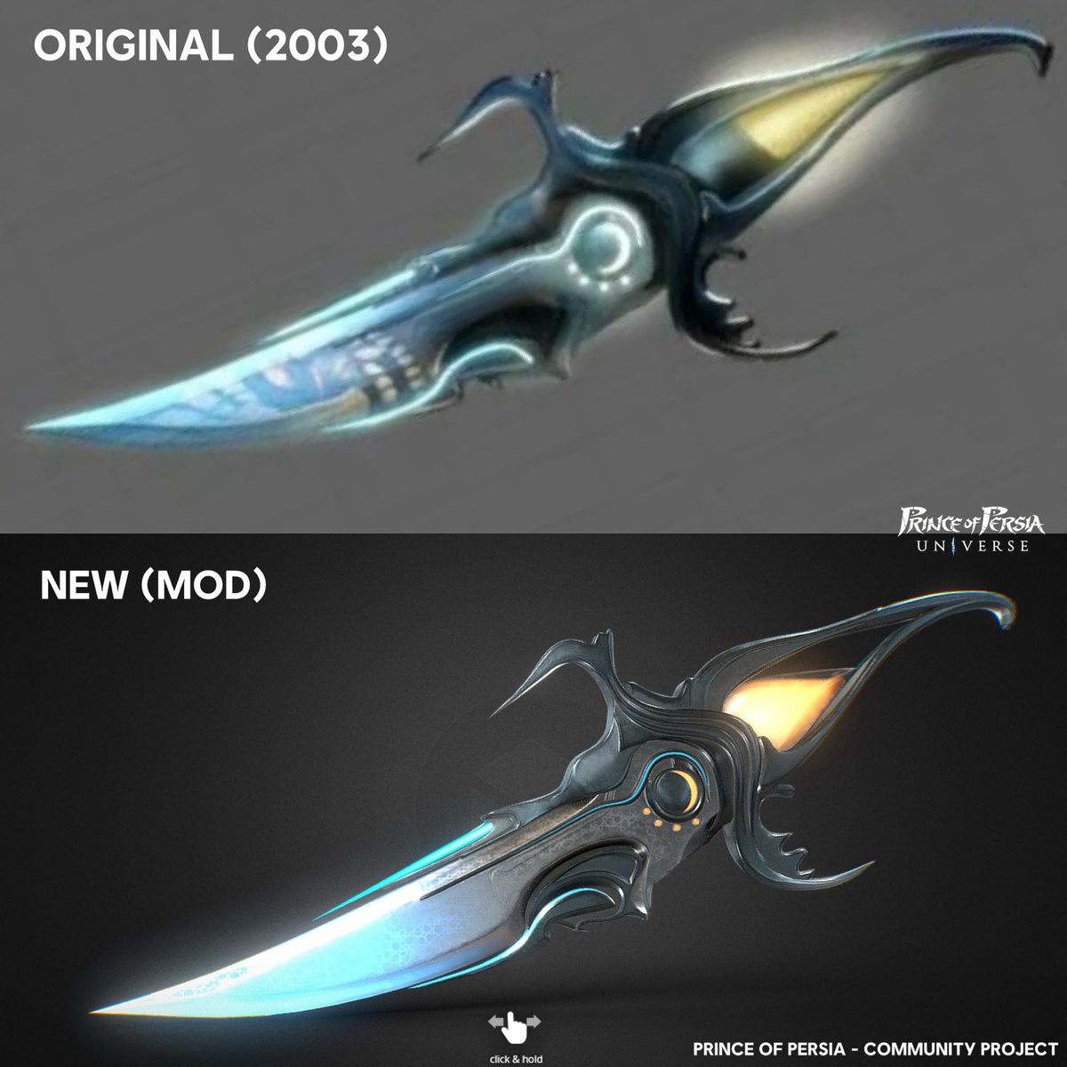 KindredBlade's tweet image. After #Ubisoft cancelled the Prince of Persia Sands of Time remake, the wonderful community decided to take matters into their own hands.

The PoP community is working on a large-scale mod that will provide a remake-like experience. They also shared an image of the Dagger of Time