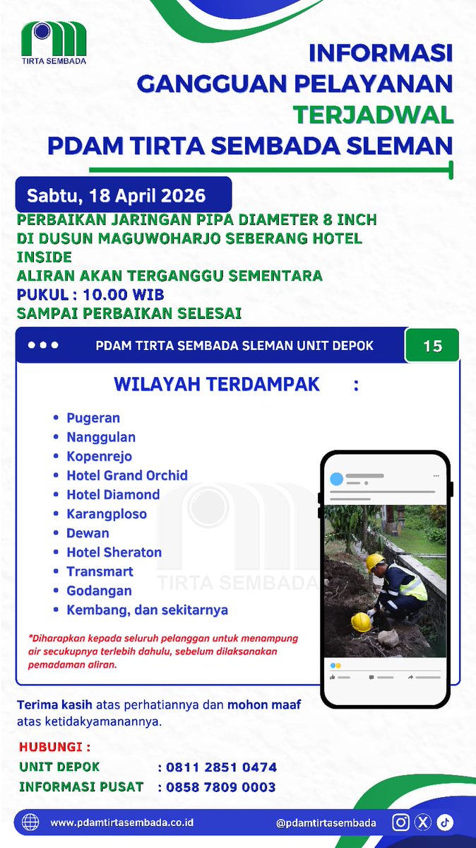 PDAM Tirta Sembada Sleman tweet media