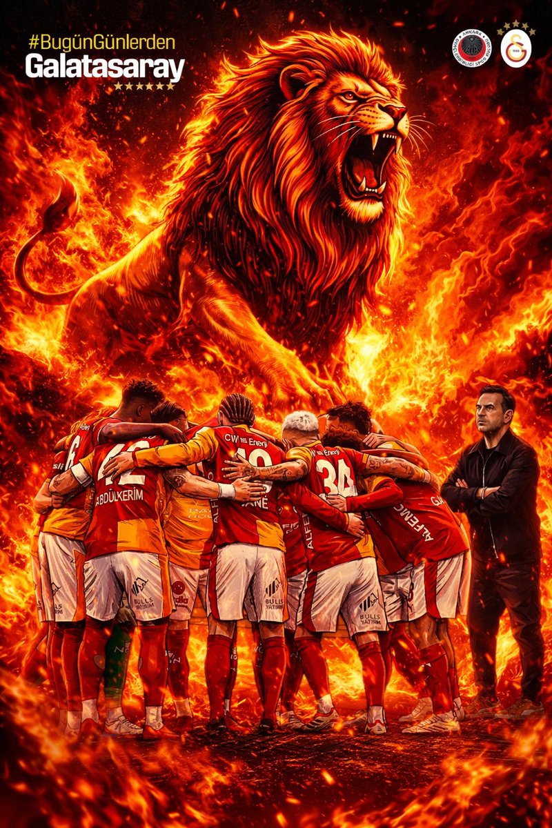 cbayraktar77's tweet image. #BugünGünlerdenGALATASARAY 💪🏽
🏆 Trendyol Süper Lig 2025-2026
🗓️ 30. Hafta
⚽ N. D. Gençlerbirliği
📆 18.04.2026
⏰ 20.00
🏟️ Eryaman Stadyumu
📲 #GBvGS 
🎯 #KONSANTRASYON #Hedef2026 
Ankara hazır mı? Yaz skorunu👇
