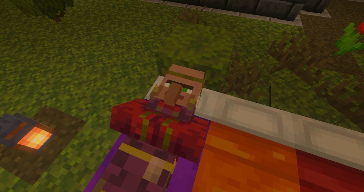 aszjlfl5rh78450's tweet image. わかりにくいけど、
村人アフロ（緑
#マインクラフト #マイクラ #Minecraft 
#ネッ友募集中