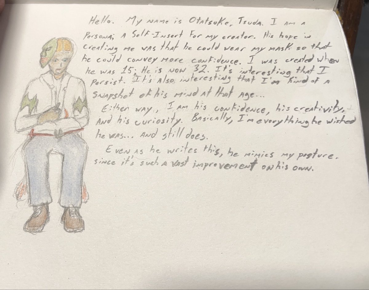 otatsuke's tweet photo. Thank you, @ynnerivel for suggesting this.😋
Here is my main OC’s introduction. Hopefully all the text is legible, though, I’ll also put it in the alt text. (Hopefully it can translate from there.. lol)
How about some more OC introductions from #artmoots?😝 https://t.co/qCc8nkMowD