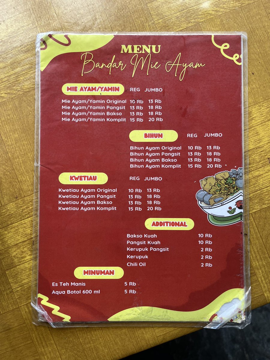 KulineRain's tweet photo. Semu aja bbm naik, selama harga mie ayam masih stabil. It’s okey

📍Bandar Mie ayam - Manunggal (samping sma 5) https://t.co/MzNA82lcPb