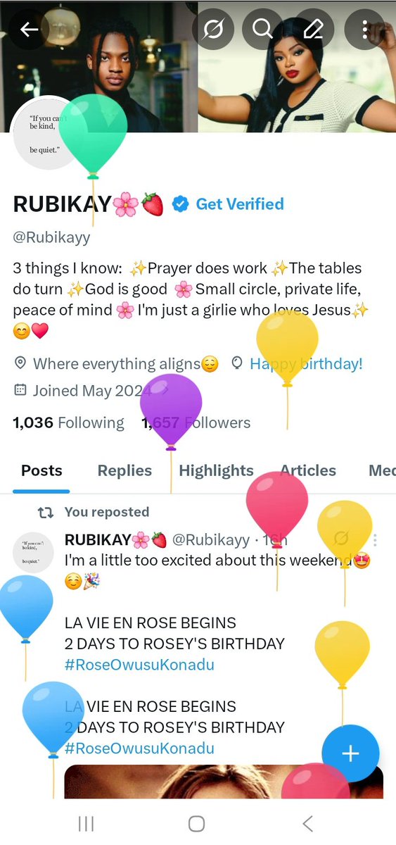 Rubikayy's tweet image. 365 days 
But this one is mine🥂🍒 

A year of growth, lessons, and quiet wins. Onto the next chapter.🥂

God bless me and Amen to all my secret prayers.🥂🎉🎂