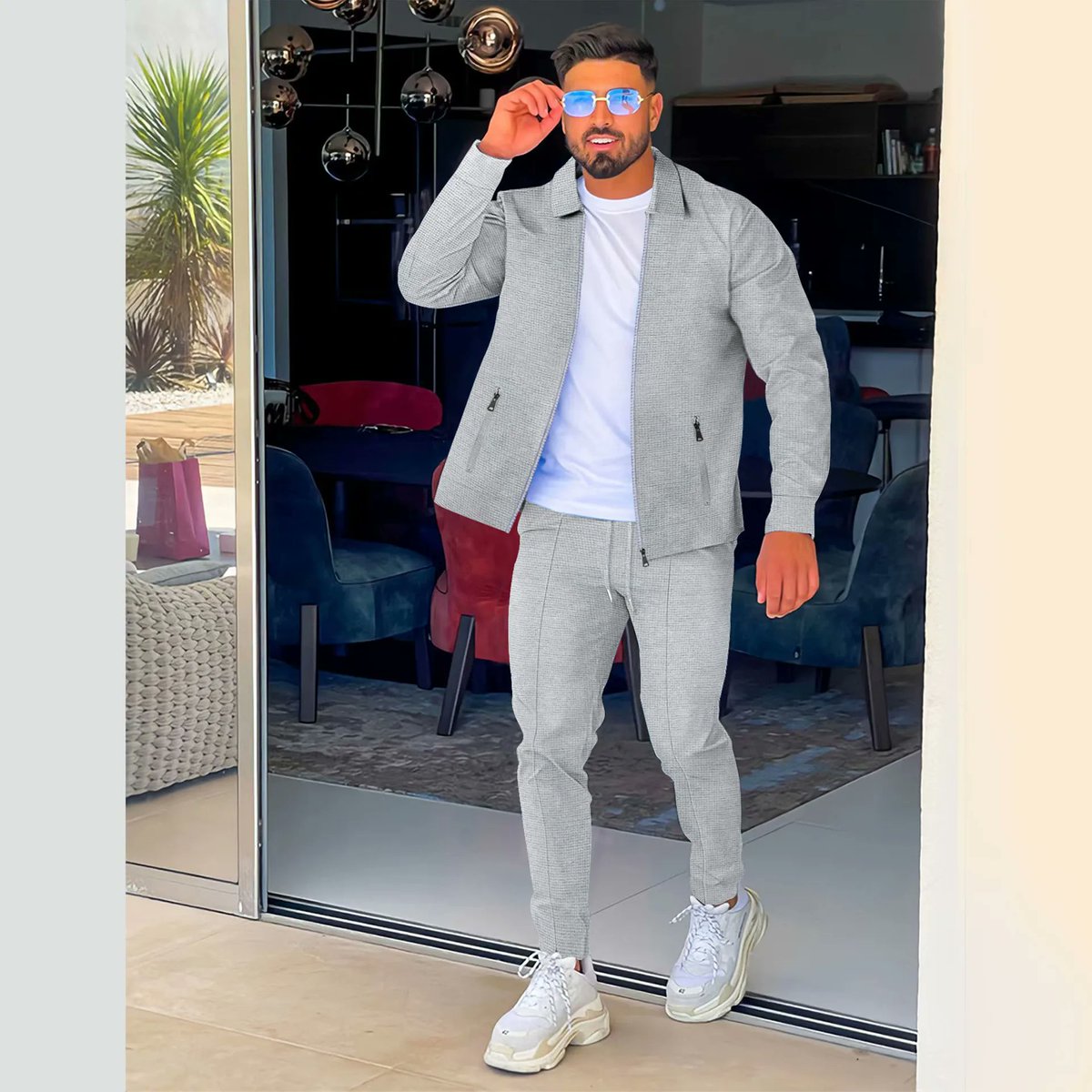Deep_Woods_App's tweet photo. Men's Trendy Lapel Jacket &amp; Pants Set with Zipper Pockets - Perfect for Spring &amp; Fall Sports Streetwear
#variable #rated5 #FashionSuit #MensClothing #Sets #Streetwear #athleticwear #casualsuit #Falljacket #fashionforward #lapeljacket #MensFashion #menso...
https://t.co/zvmyXbQbhb https://t.co/P9oPF9TrJD