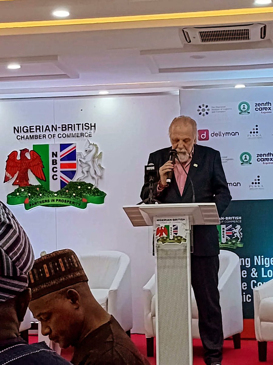 CrffnOfficial's tweet photo. Registrar/CEO, CRFFN, Igwe Kingsley O. (FCILT), delivered the keynote at the Nigeria-British Chamber of Commerce Maritime &amp; Logistics Stakeholders Engagement, spotlighting port efficiency, regulatory coordination &amp; trade facilitation reforms.

#CRFFN #Maritime #FreightForwarding https://t.co/fdreEDg3xx