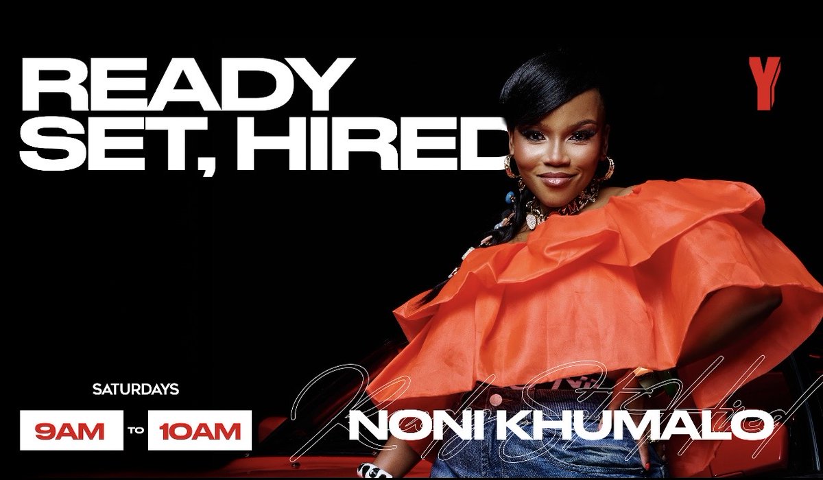 Yfm's tweet photo. . @Noni_Khumalo is on a mission to make sure that more young people are employed. Tune in to #ReadySetHired as we unlock job opportunities for the youth, from 9am to 10am. https://t.co/CJ2It5g8dv