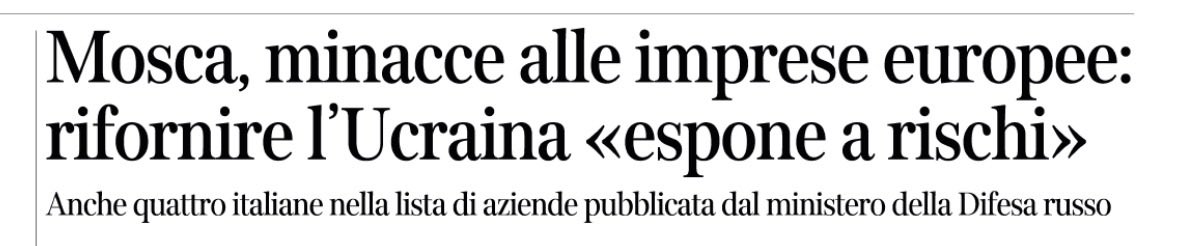 Mentre la Russia di Putin minaccia le aziende italiane ed europee, pubblicando nomi e indirizzi, alcuni nostri politici e perfino qualche industriale vorrebbero riacquistare il gas di Mosca. Tutto normale?