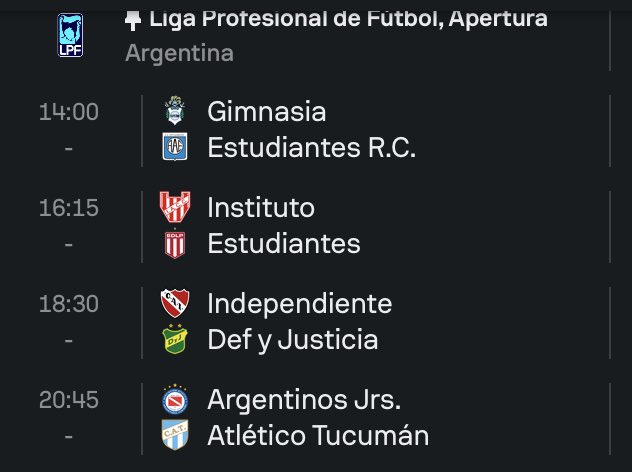 RenatoSosua's tweet image. Argentina #ALPF Liga Profesional de Futbol #SofaScore Hoy-Aujourd’hui-Today