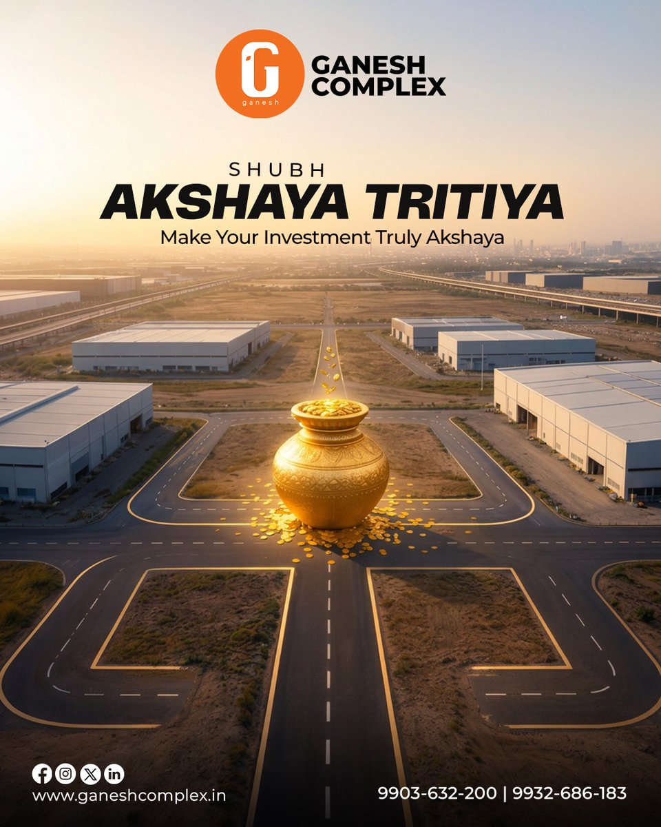 GaneshComplexIN's tweet image. This Akshaya Tritiya, invest in the right land today and build a future that grows and multiplies every day. 🌼🏡✨

#AkshayaTritiya #LandInvestment #SmartInvestment #FutureGrowth #WealthBuilding #RealEstate #Prosperity #NewBeginnings #SuccessJourney