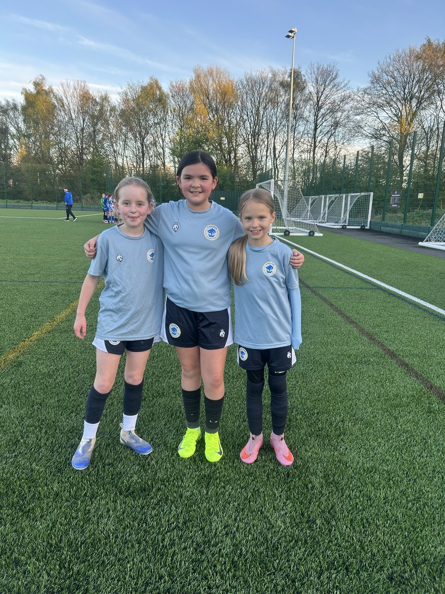 CFCGirlsPDC's tweet photo. Well done to our U12s last night on their trip to Wigan Schools County FA 👏⚽ Both teams played some excellent football and did it all with smiles on their faces 😊
Special mention to Kingsleigh H and Elsie M for stepping up from the U10s — brilliant effort from both! 💪🌟 https://t.co/w93tAxdCyN
