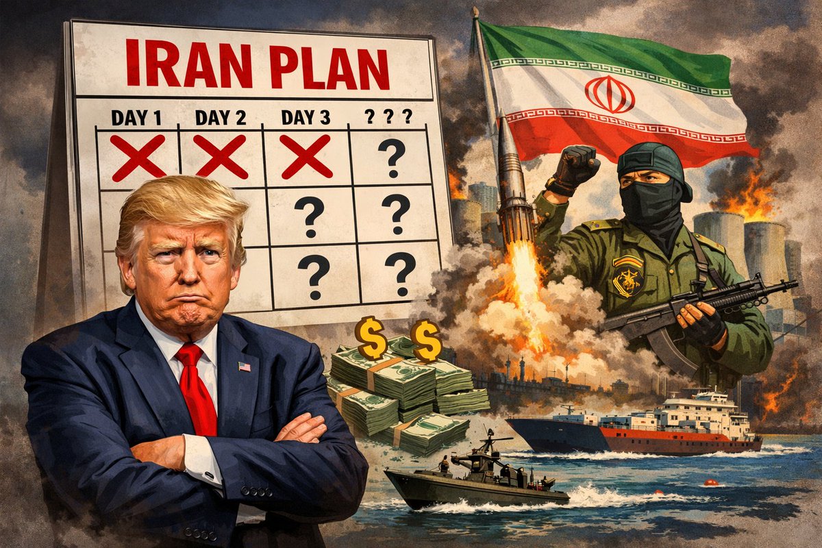 Israel/USA med Trump, skulle knäcka Iran på några dagar. USA hann utropa sig själva som segrare 12 gånger på 3 veckor.  Iran böjde sig inte och är nu en supermakt i regionen.