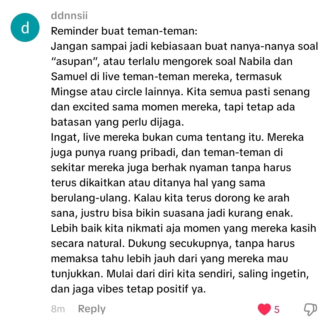 flointuriys's tweet photo. salut bgt sama kalian yg rela ngetik komen panjang buat saling ingetin sesama warga 🤍 #respect https://t.co/8Ku5eLREeI