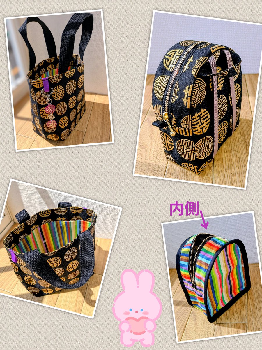 アンニョン〜🍀
先日取り寄せた韓国産生地を使用したもの作ってみたよ🪡
韓国っぽくできたかな…🏴‍☠️

＃ハンドメイド
#ATINY