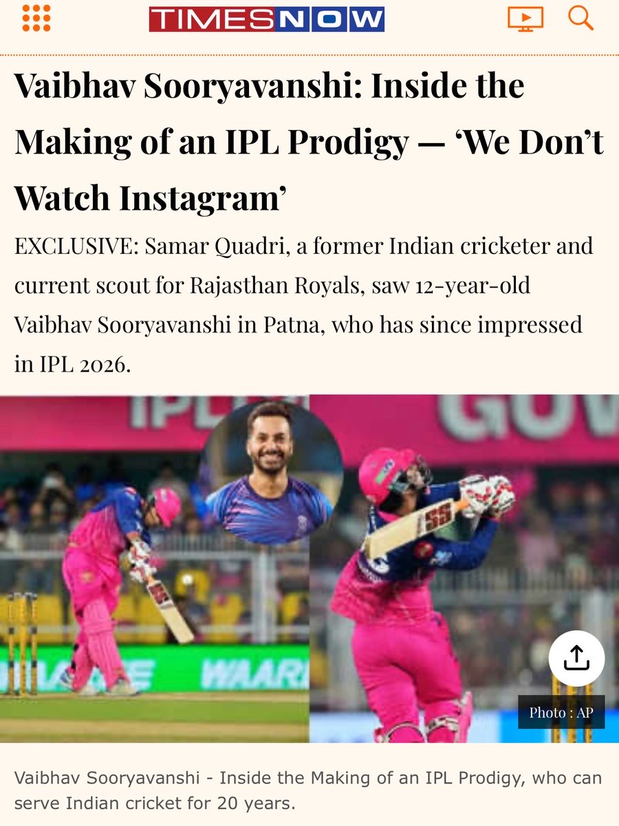 QuadriSamar's tweet photo. Thank You @TimesNow for this beautiful write up. https://t.co/I8R4Lbh84K