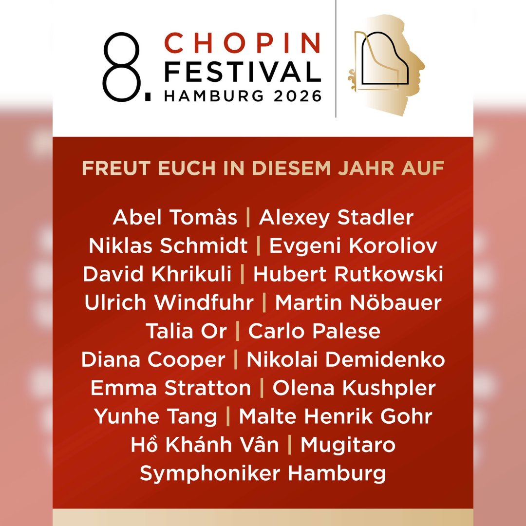mugitaro_mus's tweet image. ショパン・フェスティバル・ハンブルクに出演します🎹
7月1日です🎶

I’ll be performing at the Chopin Festival Hamburg on July 1st✨

#ChopinFestivalHamburg #Hamburg #Chopin