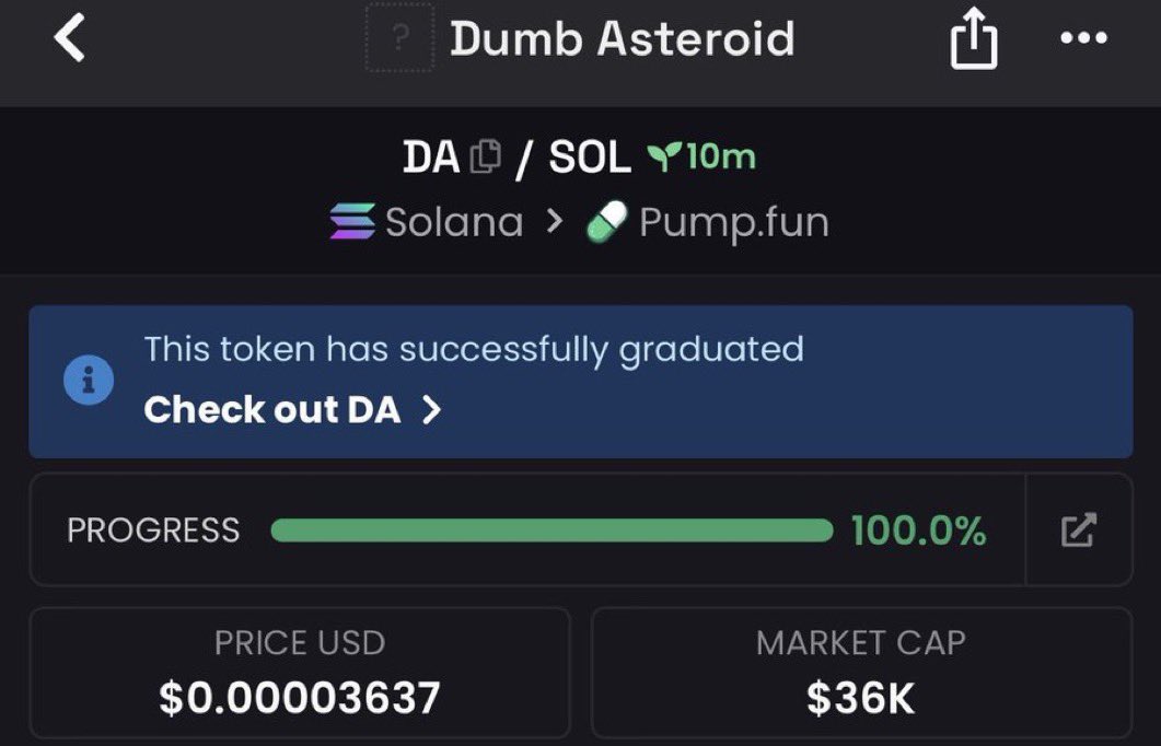 Georgeperezo_'s tweet image. I showcased $DA at a $36k market cap and strategically shared it with my community, highlighting its early-entry edge and strong upside potential.

CA:
qMZXxaB8eK94YKZ3pyHF9SBxdZgoCkAQ4qLhxkvpump

#bbvipal5 #memecoin #Solana