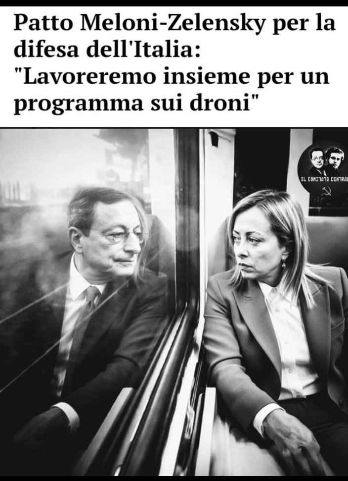 KGurrisi79348's tweet photo. Buongiorno italiani, ben svegli alla realtà.
Cosa pensavate davvero? Che @GiorgiaMeloni  fosse diversa dalla sinistra?
Credevate sul serio che sarebbe arrivata al governo e l’avrebbero lasciata lavorare in libertà?
Già nel 2021 è volata a Washington e ha stretto accordi molto precisi: seguire la linea di Bruxelles e l’Agenda 2030 voluta da Draghi. Quegli accordi li ha firmati personalmente con Biden, Bill Gates, Mario Draghi, Mario Monti, i Rockefeller, i Rothschild, Soros, i Roosevelt e altri ancora.
Non vi siete accorti che, in questi quattro anni, ha proseguito esattamente nella direzione indicata da Draghi?
Non ha mosso un dito per uscire dall’Unione Europea. Solo questo dettaglio avrebbe dovuto farvi capire che vi stava prendendo in giro.
Sono tre anni che lo ripeto e vengo puntualmente insultato dai soliti comunisti.
In realtà sono di estrema destra, ma evidentemente un po’ più lucido degli altri.
Giorgia Meloni non si aspettava la vittoria di @realDonaldTrump  .
Ha cercato di costruire un ponte tra Trump e l’Europa proprio per convincerlo a sostenere l’ingresso di Zelensky nell’Unione Europea e a mantenere la linea anti-russa.
Per fortuna Trump non ci è cascato.
Oggi l’unica vera speranza è che Trump decida di uscire dalla NATO.
Solo così l’Europa si sfalderebbe e noi italiani potremmo finalmente tornare a essere sovrani nella nostra Italia 🇮🇹.