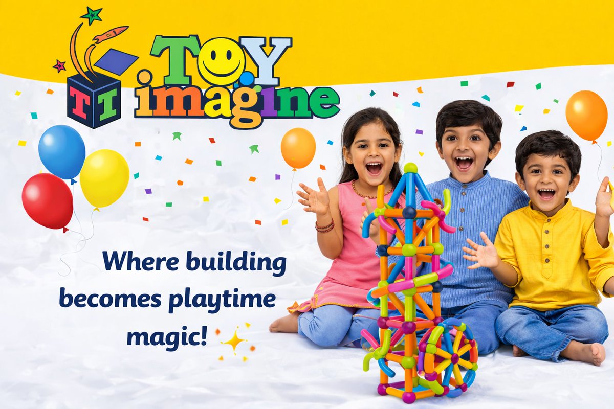 DigitalEBH's tweet image. Kid: busy for hours 😌

Parents: finally some peace 🙏

Thanks to Toy Imagine Magnetic Building Blocks 🧲🏗️

Less screen time, more creativity, and endless fun in every build.

#ToyImagine #parentinglife #PlaytimeFun #CreativeKids