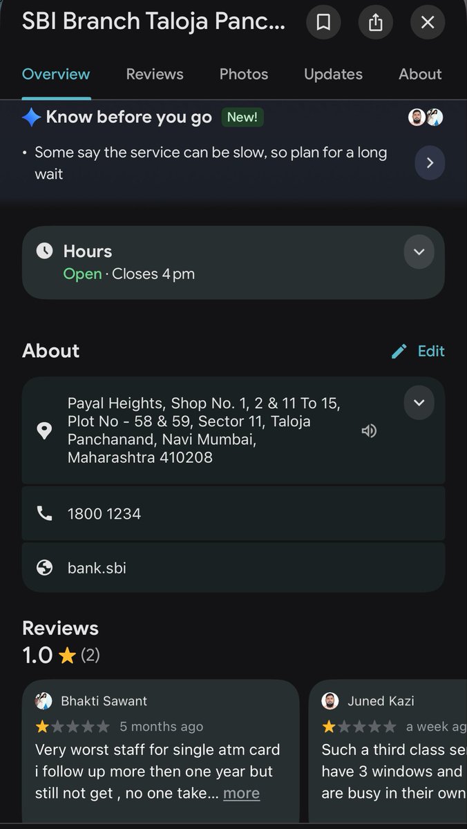 Zaynni01's tweet image. Visited SBI today and had a really disappointing experience. The staff was unhelpful and spoke in an unprofessional manner. Customers deserve basic respect and proper communication. Hoping this gets looked into and improved. @TheOfficialSBI #CustomerService #SBI