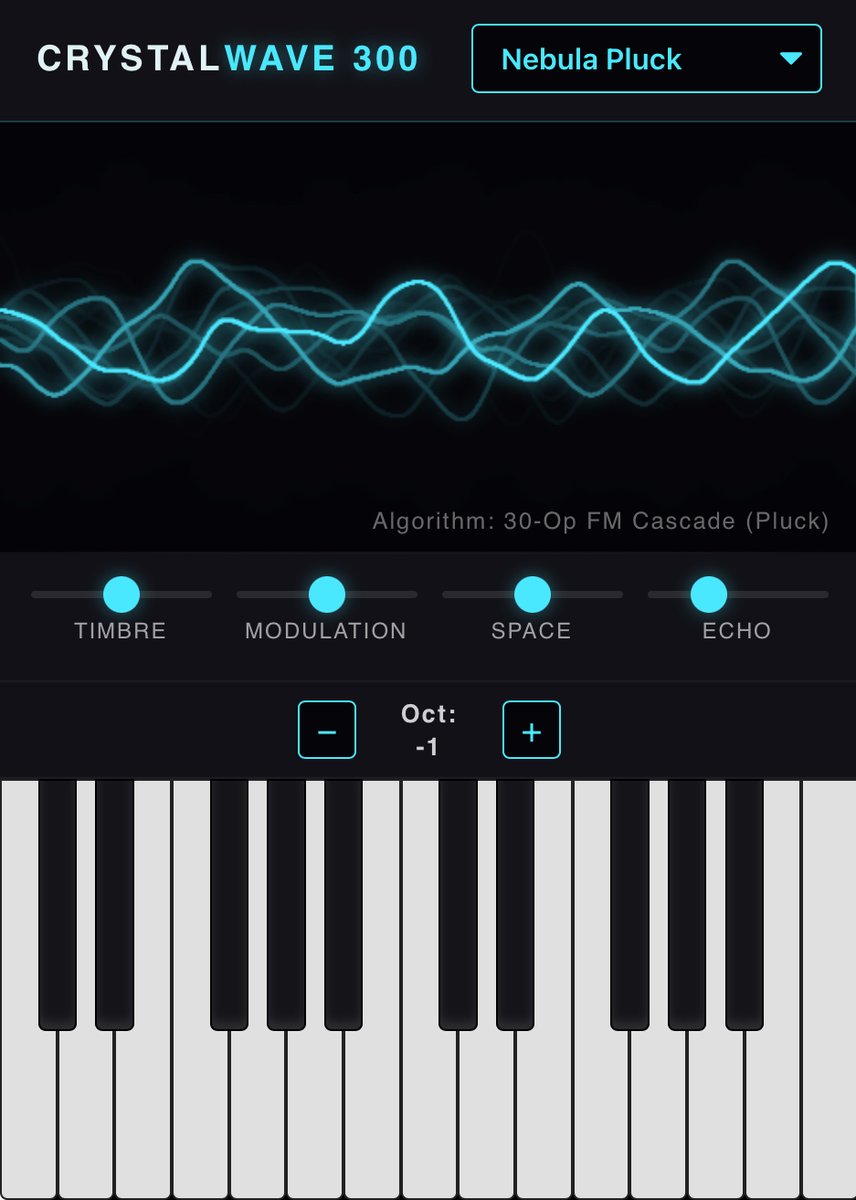 RaymondDukes706's tweet image. This Synthesizer Web App has up to 300 Operators per instrument. The Frozen Pluck is very harp-like. The Fragile Mallet reminds me of piano or guitar. Some interesting pads in this one. Planning to port the best ones over to LiteScore. #Synth #WebApp #App
websim.com/@RaymondDukes7…
